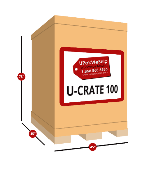 U-CRATE 100 Dimensions