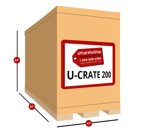U-CRATE 200 Dimensions